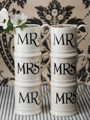 Emma Bridgewater Komplet 2 črnih toastov Mr & 1/2 Pint Mugs Boxed - Slika 1 iz 5