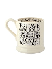 Emma Bridgewater Komplet 2 črnih toastov Mr & 1/2 Pint Mugs Boxed - Slika 5 iz 5