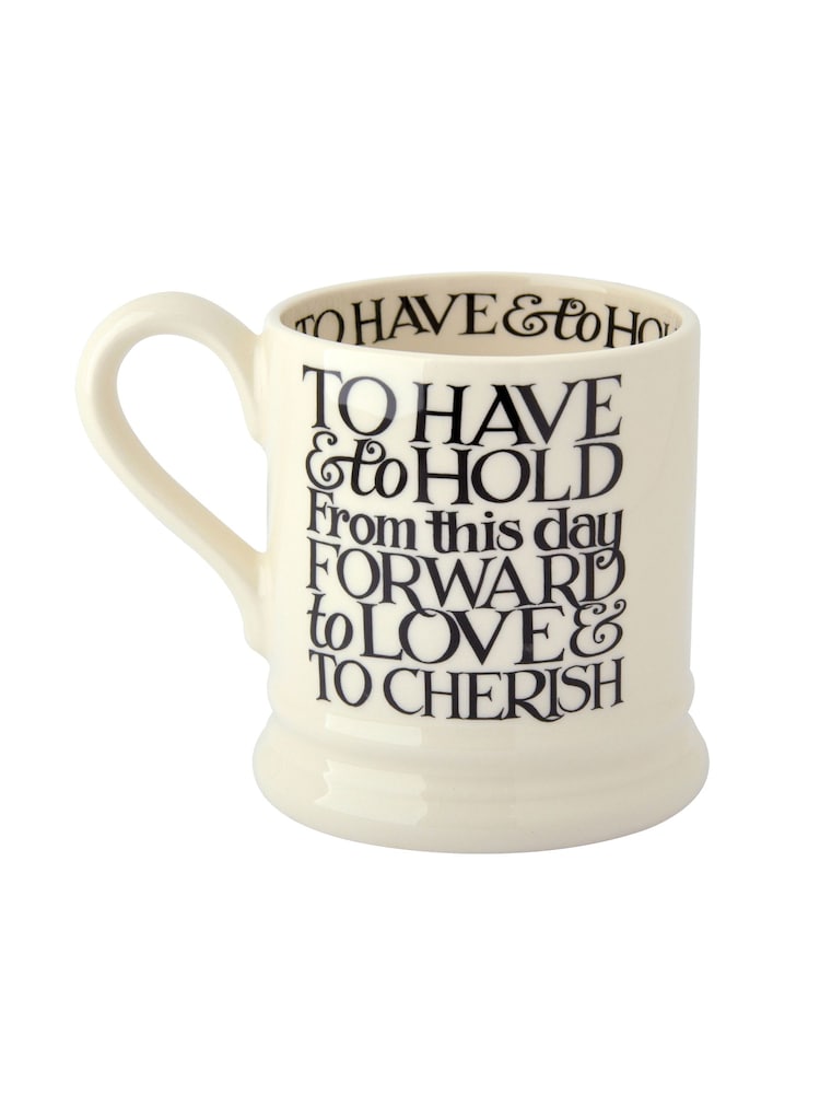 Emma Bridgewater Komplet 2 črnih toastov Mr & 1/2 Pint Mugs Boxed - Slika 5 iz 5