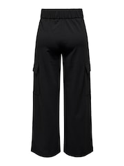 JDY Black Wide Leg Utility Pocket Detail Trousers - Image 5 of 6