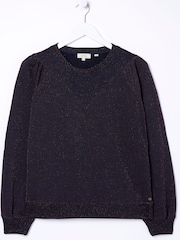 FatFace Blue Noa Sparkle Sweatshirt - Image 4 of 4