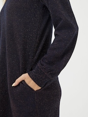 FatFace Blue Noa Sparkle Sweat Dress - Image 2 of 3