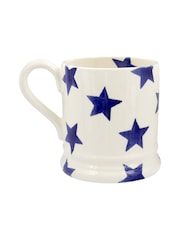 Emma Bridgewater Cream Blue Star 1/2 Pint Mug - Image 4 of 4