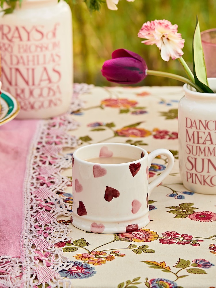 Emma Bridgewater Cream Pink Hearts Small Mug - Image 1 of 4