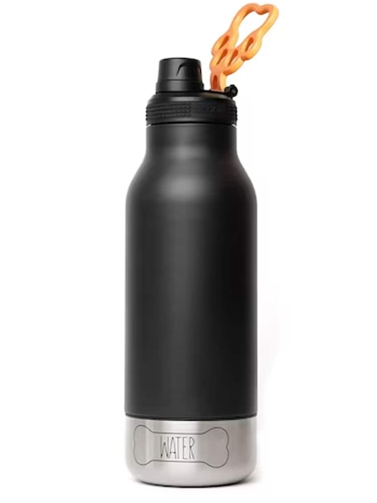 Asobu Black Buddy 3-in-1 Dog Bowl Water Bottle - Image 2 of 4