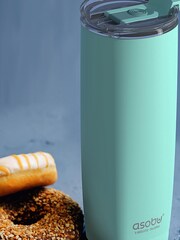 Asobu Blue Aqualina Drinks Tumbler With Built In Straw - Image 1 of 4