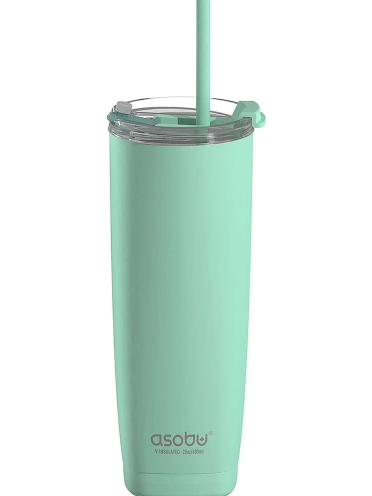Asobu Blue Aqualina Drinks Tumbler With Built In Straw - Image 2 of 4