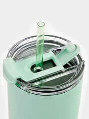 Asobu Blue Aqualina Drinks Tumbler With Built In Straw - Image 4 of 4