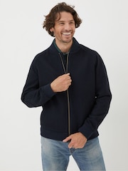 FatFace Blue Kennack Wool Bomber Jacket - Image 1 of 5