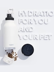 Asobu White Buddy 3-in-1 Dog Bowl Water Bottle - Image 3 of 4
