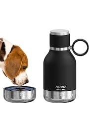 Asobu Black Tritan 2-in-1 Dog Bowl Water Bottle - Image 3 of 4