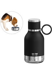 Asobu Black Tritan 2-in-1 Dog Bowl Water Bottle - Image 4 of 4