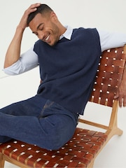 FatFace Blue Southwick Knitted Tank - Image 1 of 4