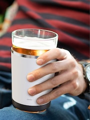 Asobu White Beer Glass with Insulated Double Walled Sleeve - Image 1 of 3
