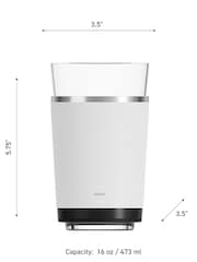 Asobu White Beer Glass with Insulated Double Walled Sleeve - Image 3 of 3