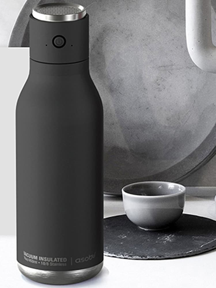 Asobu Black Wireless Bluetooth Speaker Drinks Water Bottle - Image 1 of 4