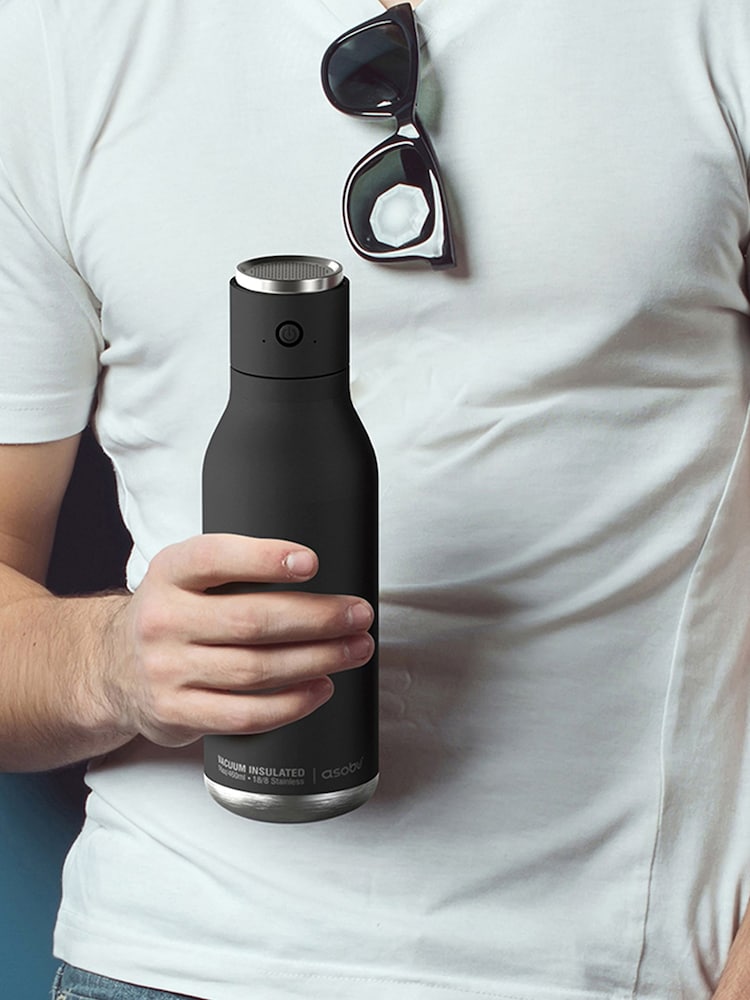 Asobu Black Wireless Bluetooth Speaker Drinks Water Bottle - Image 2 of 4