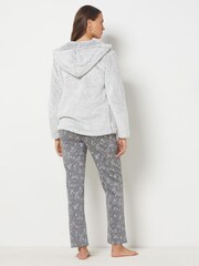 ETAM Grey 3 Piece Pyjama Set - Image 2 of 4