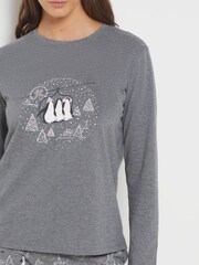 ETAM Grey 3 Piece Pyjama Set - Image 4 of 4