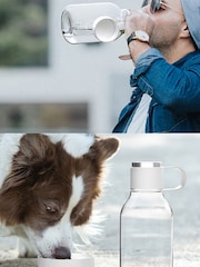 Asobu White Tritan 2-in-1 Dog Bowl & Water Bottle - Image 2 of 4