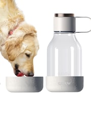 Asobu White Tritan 2-in-1 Dog Bowl & Water Bottle - Image 3 of 4