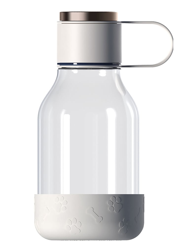 Asobu White Tritan 2-in-1 Dog Bowl & Water Bottle - Image 4 of 4