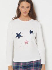 ETAM Blue 3 Piece Pyjama Set - Image 3 of 4