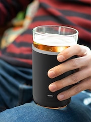 Asobu Black Beer Glass with Insulated Double Walled Sleeve - Image 1 of 4