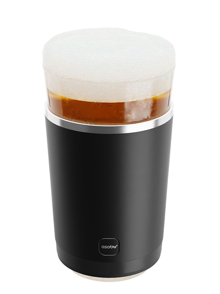 Asobu Black Beer Glass with Insulated Double Walled Sleeve - Image 2 of 4