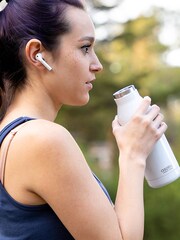 Asobu White Earphone H2 Audio Insulated Water Bottle - Image 4 of 4