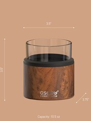 Asobu Wood Insulated “On the Rocks” Drinks Glass Sleeve - Image 2 of 4