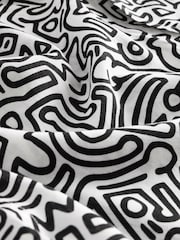 Black/White Keith Haring Printed Short Sleeve Shirt - Image 8 of 8