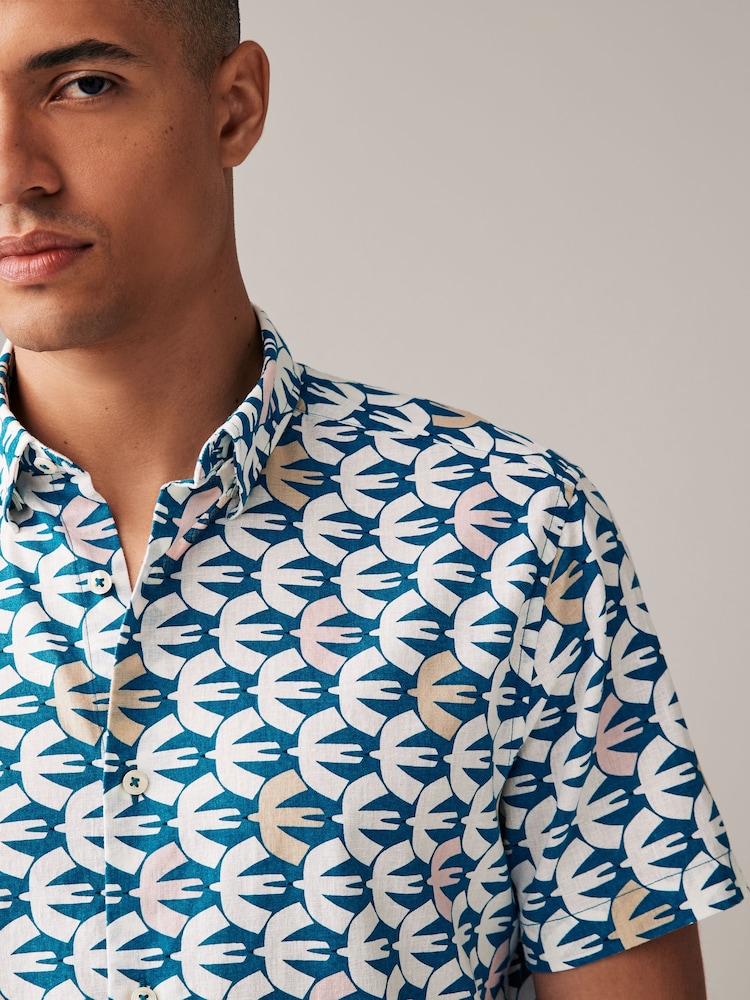 Blue Scion Printed Short Sleeve Shirt - Image 1 of 7
