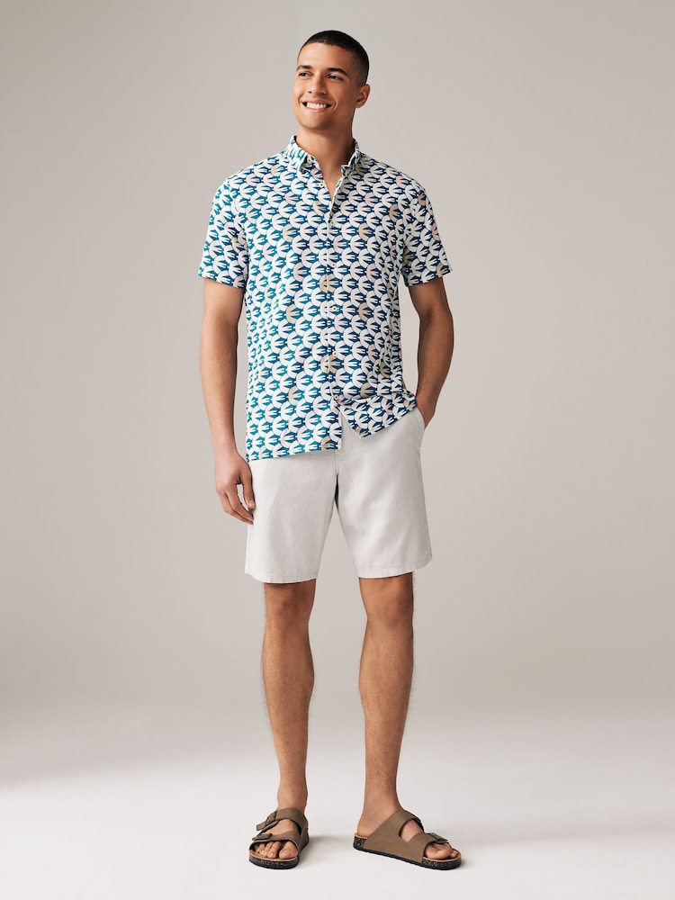Blue Scion Printed Short Sleeve Shirt - Image 2 of 7