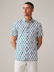 Blue Scion Printed Short Sleeve Shirt - Image 3 of 7