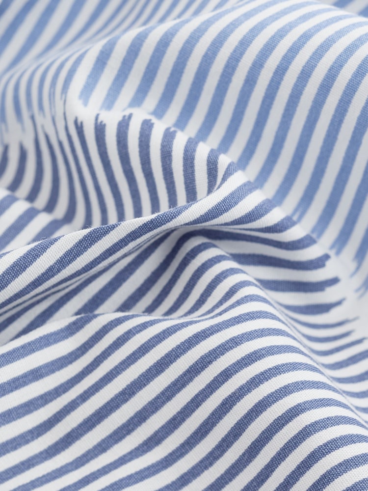 Light Blue Long Sleeve Cotton Cropped Shirt - Image 6 of 6