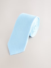 Light Blue 100% Linen Tie (1-16yrs) - Image 2 of 4