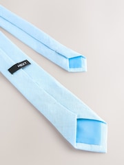 Light Blue 100% Linen Tie (1-16yrs) - Image 4 of 4