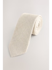 Neutral 100% Linen Tie (1-16yrs) - Image 3 of 5