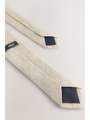Neutral 100% Linen Tie (1-16yrs) - Image 4 of 5