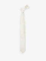 Ecru Textured Textured Tie (1-16yrs) - Image 1 of 1