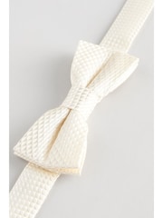 Ecru Textured Bow Tie (1-16yrs) - Image 1 of 2