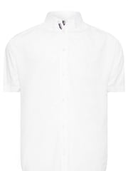 BadRhino Big & Tall White Short Sleeve 100% Cotton Poplin Shirt - Image 2 of 3