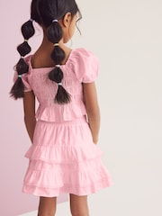 Pink 100% Cotton Ruffle Co-ord Set (3-16yrs) - Image 2 of 6