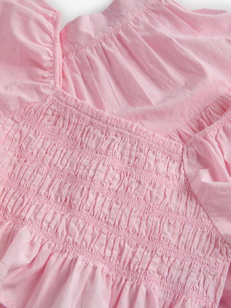 Pink 100% Cotton Ruffle Co-ord Set (3-16yrs) - Image 6 of 6