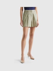 Benetton Linen Shorts - Image 1 of 4