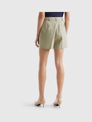 Benetton Linen Shorts - Image 2 of 4