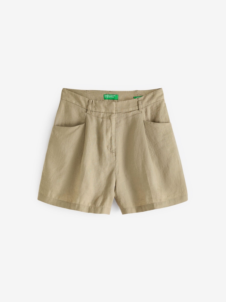 Benetton Linen Shorts - Image 4 of 4