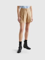 Benetton Linen Shorts - Image 1 of 4