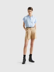 Benetton Linen Shorts - Image 3 of 4